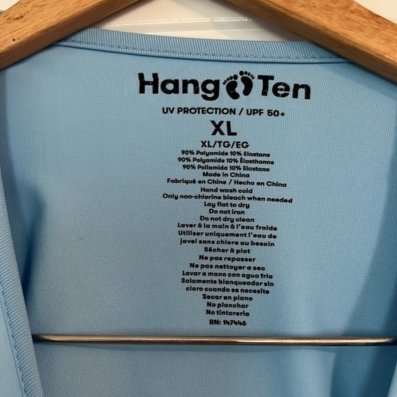 Hang Ten Long Sleeve Rash guard Shirt UV Protection Size XL - Picture 2 of 4